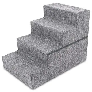 Best Pet Supplies Foldable CertiPUR-US Certified Foam Pet Stairs/Steps