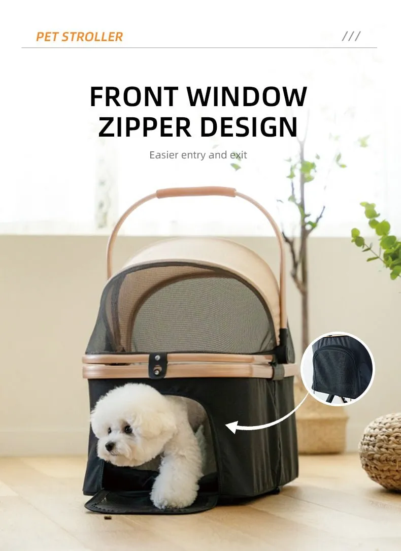 BNDC 103 Pram & Stroller For Dogs & Cats (Black)