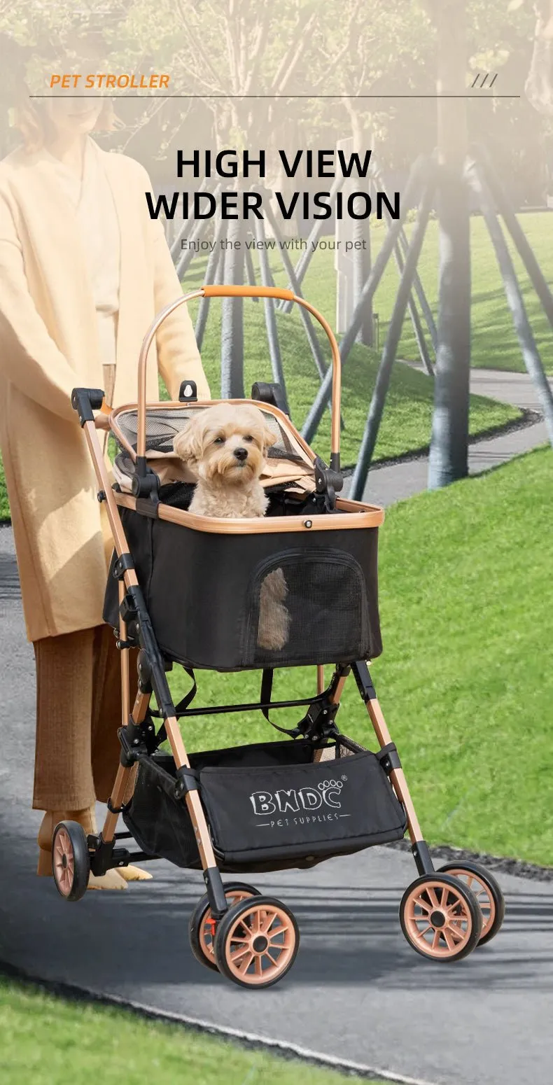 BNDC 103 Pram & Stroller For Dogs & Cats (Black)