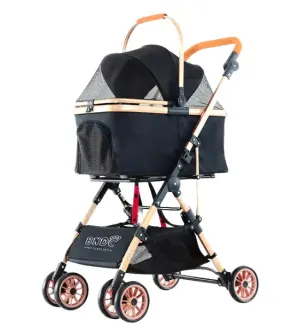 BNDC 103 Pram & Stroller For Dogs & Cats (Black)