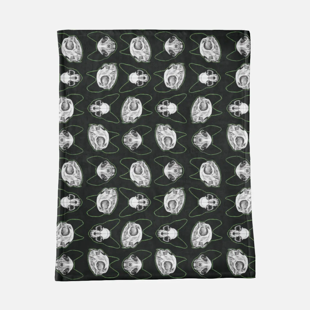 Cat Skulls Minky Blanket