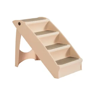 Foldable & Washable Pet Stairs Ramp - Nude