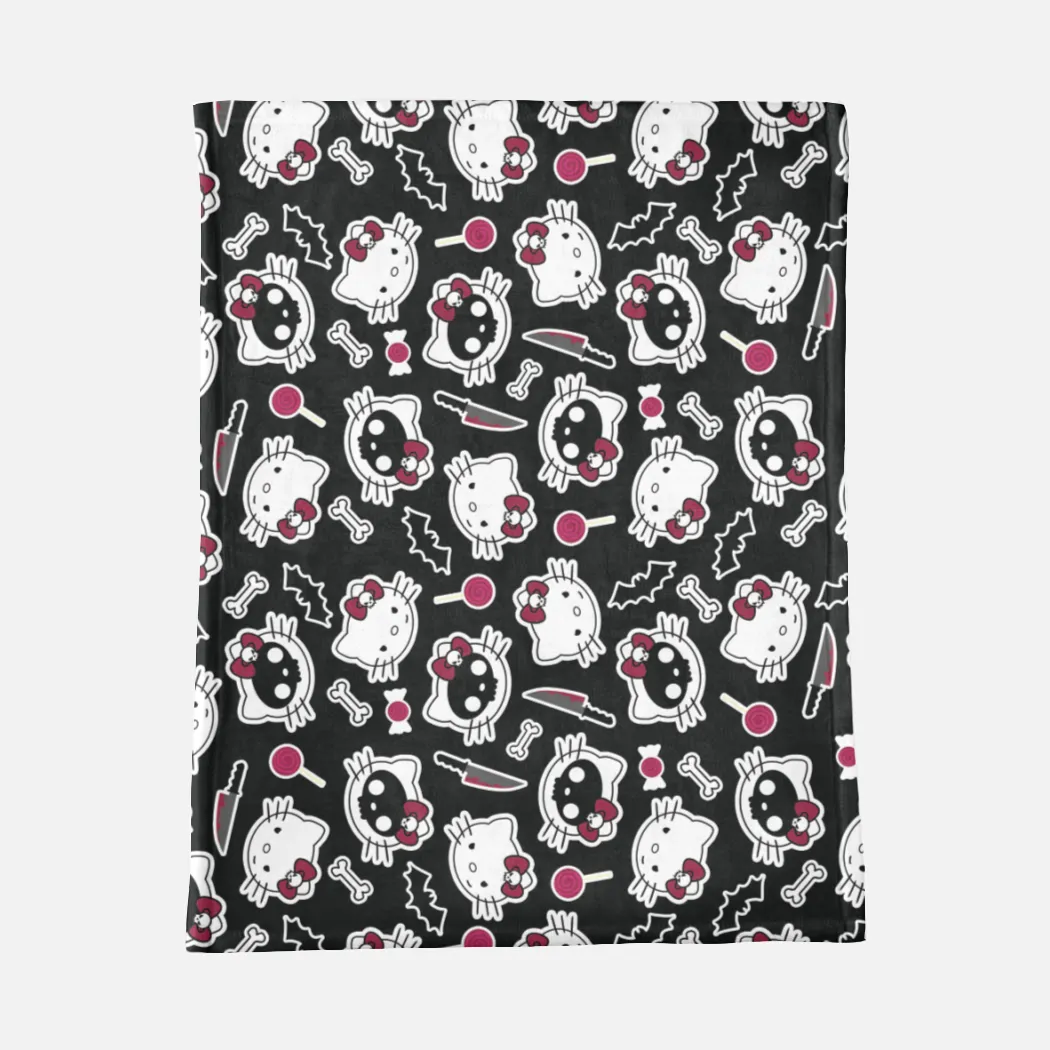 Hello KILLy Minky Blanket - Black