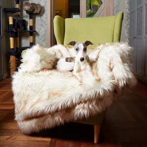IHAPPYDOG Waterproof Faux Fur Dog Blanket, Plush Throw for Sleeping and Comfort, Couch Cover for Dogs, Pet Bed, Sofa, Car, Furniture Protector with Soft, Stain Resistant Surface, Machine Washable