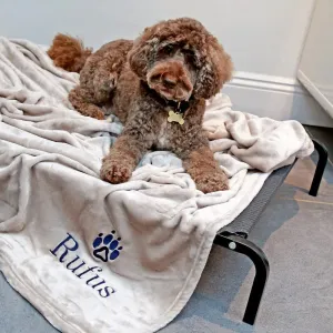 Personalised So Soft Dog Blanket Throw