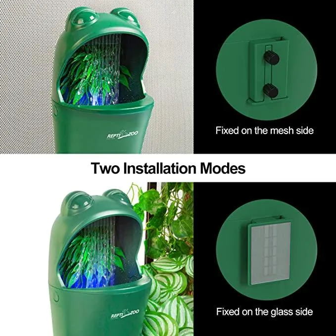 REPTIZOO Chameleon Water Dispenser Automatic Water Dripper Drinking Fountain with Indicator Light