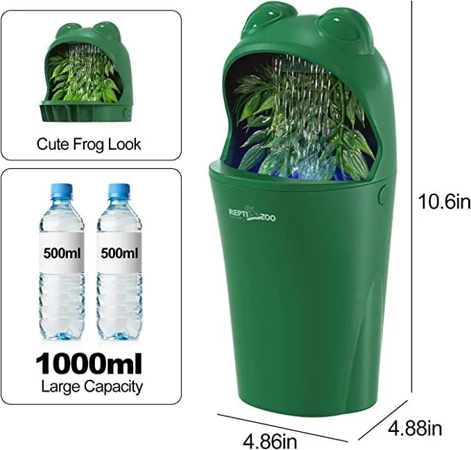 REPTIZOO Chameleon Water Dispenser Automatic Water Dripper Drinking Fountain with Indicator Light