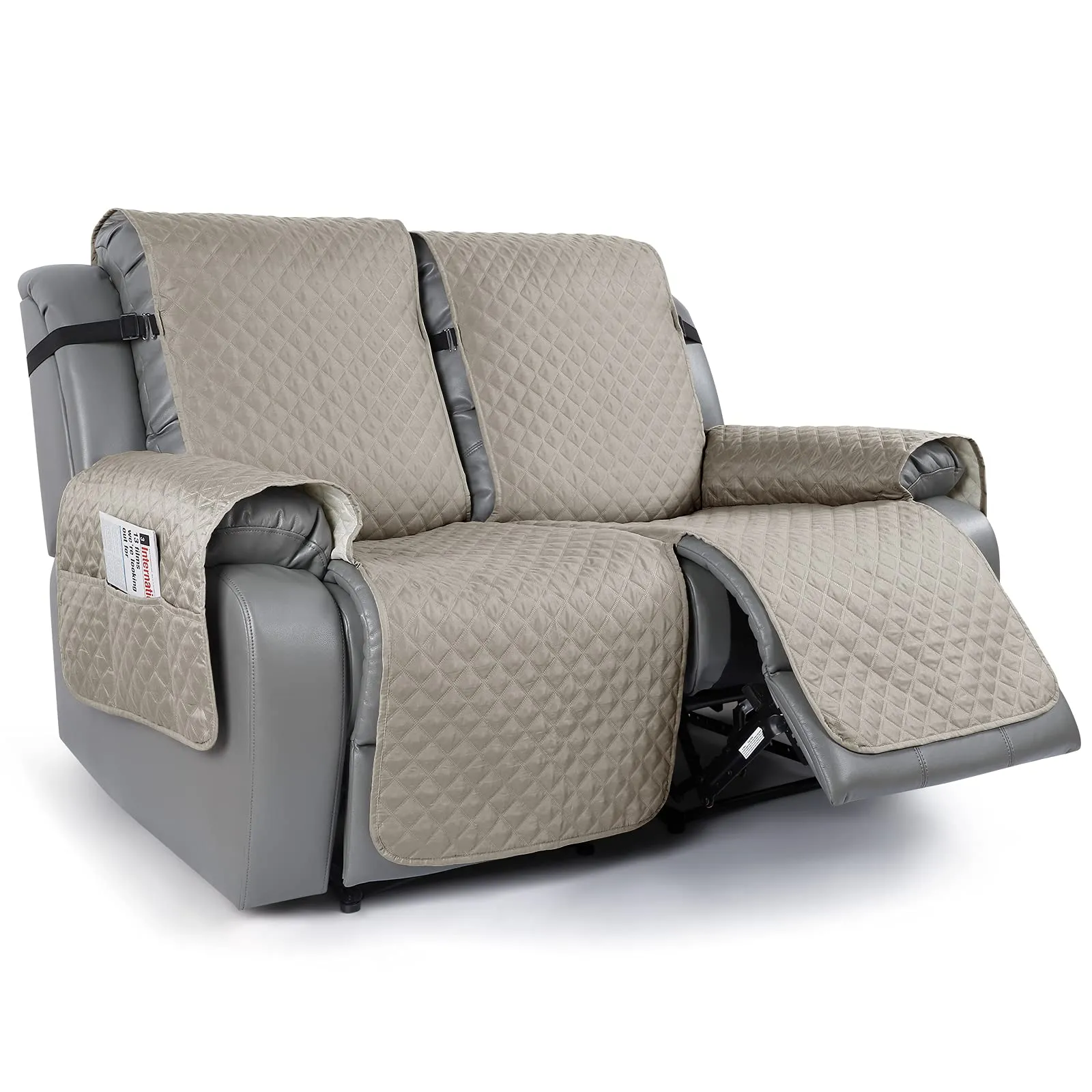 Sureix™ Non-Slip Recliner Chair Blanket Cover Chocolate