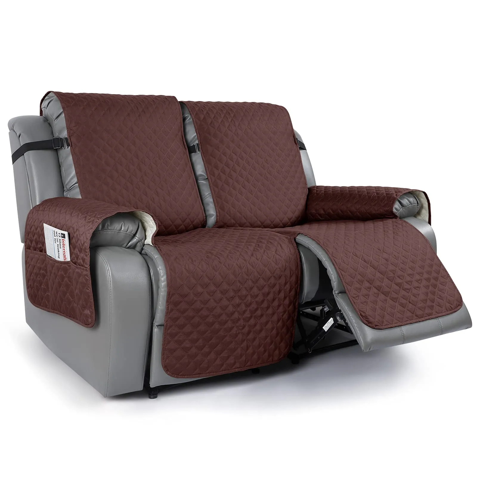 Sureix™ Non-Slip Recliner Chair Blanket Cover Dark Grey