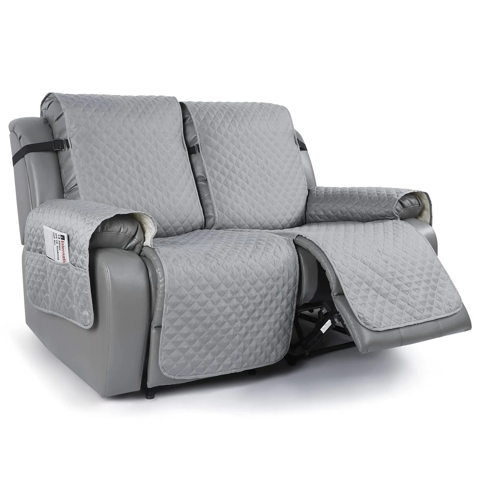 Sureix™ Non-Slip Recliner Chair Blanket Cover Dark Grey