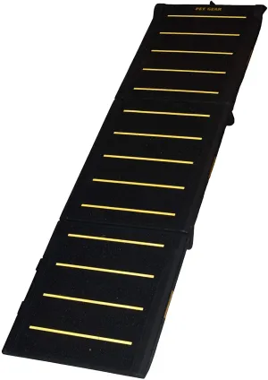 Tri Fold Extra Wide Dog Ramp - Pet Gear Tri-Fold Extra Wide Reflective Pet Ramp